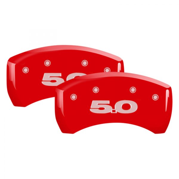 MGP® - Gloss Red Rear Caliper Covers with 5.0 Engraving