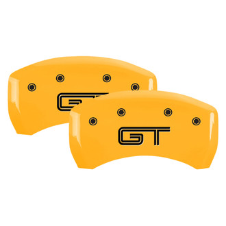 MGP® - Gloss Yellow Rear Caliper Covers with GT S197 Engraving