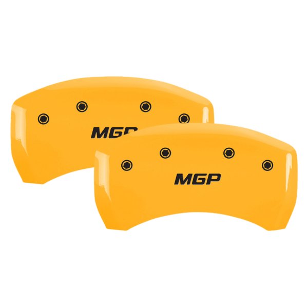 MGP® - Gloss Yellow Rear Caliper Covers with MGP Engraving