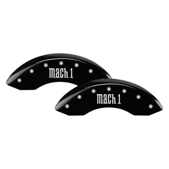 MGP® - Gloss Black Caliper Covers with Mach 1 Logo Engraving (Full Kit, 4 pcs)