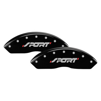 MGP® - Gloss Black Caliper Covers with SPORT Engraving (Full Kit, 4 pcs)