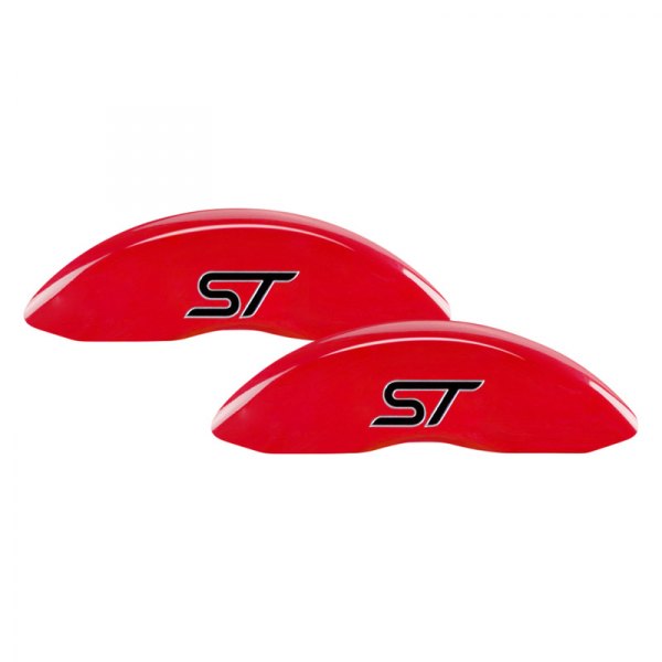 MGP® - Gloss Red Front Caliper Covers with No Bolts ST Engraving (Full Kit, 4 pcs)
