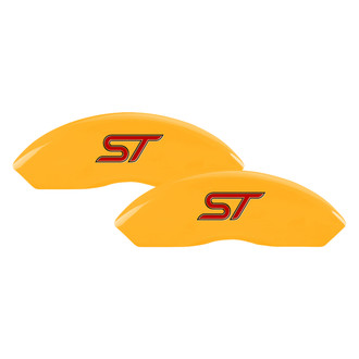 MGP® - Gloss Yellow Caliper Covers with No Bolts ST Engraving (Full Kit, 4 pcs)
