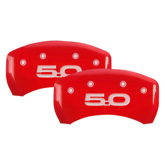 MGP® - Gloss Red Rear Caliper Covers with 5.0 Engraving