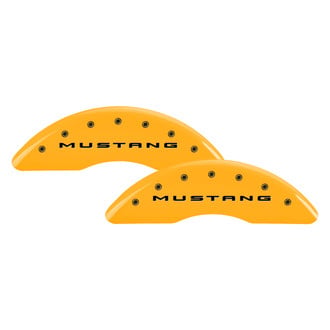 MGP® - Gloss Yellow Caliper Covers with Mustang / 3.7 Engraving (Full Kit, 4 pcs)
