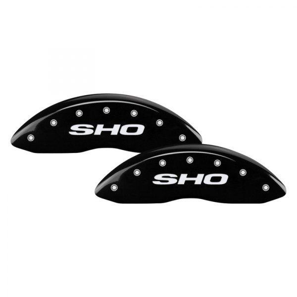 MGP® - Gloss Black Front Caliper Covers with SHO Engraving (Full Kit, 4 pcs)