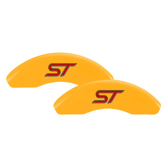 MGP® - Gloss Yellow Caliper Covers with No Bolts ST Engraving (Full Kit, 4 pcs)