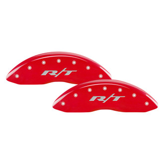 MGP® - Gloss Red Caliper Covers with RT1-Truck Engraving (Full Kit, 4 pcs)