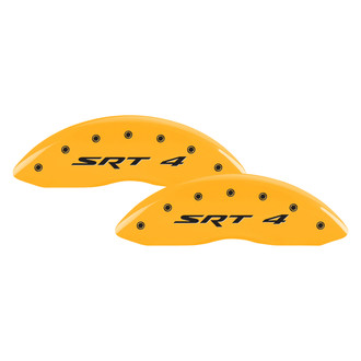 MGP® - Gloss Yellow Caliper Covers with SRT 4 Engraving (Full Kit, 4 pcs)