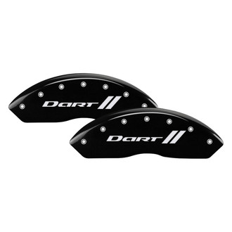MGP® - Gloss Black Caliper Covers with Dart and Stripes Engraving (Full Kit, 4 pcs)