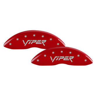 MGP® - Gloss Red Caliper Covers with Viper / Snake Engraving (Full Kit, 4 pcs)