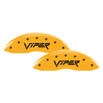 MGP® - Gloss Yellow Caliper Covers with Viper Engraving (Full Kit, 4 pcs)