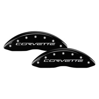 MGP® - Gloss Black Caliper Covers with Corvette C6 Engraving (Full Kit, 4 pcs)