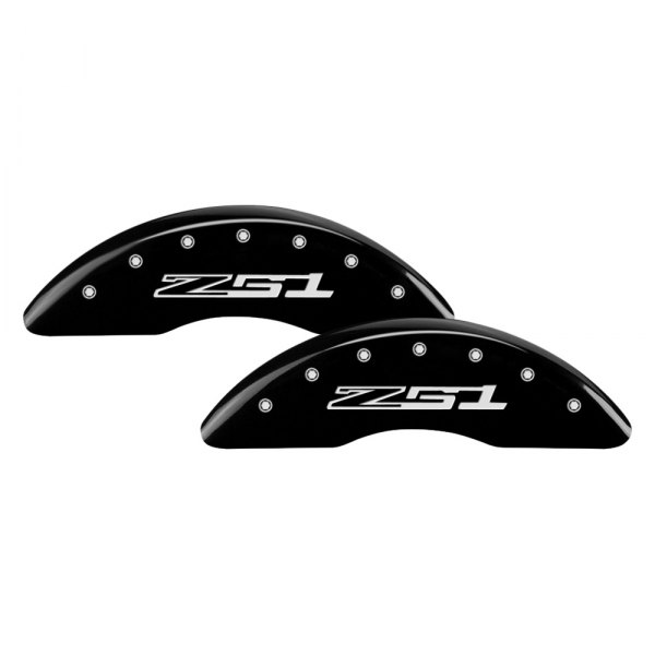 MGP® - Gloss Black Front Caliper Covers with Z51 Engraving (Full Kit, 4 pcs)