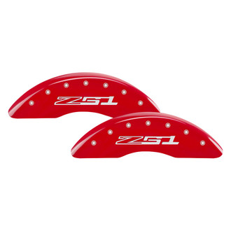 MGP® - Gloss Red Caliper Covers with Corvette C7 / Z51 Engraving (Full Kit, 4 pcs)