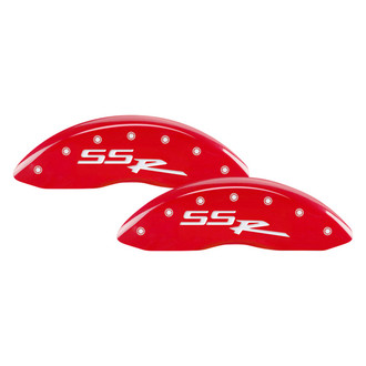 MGP® - Gloss Red Caliper Covers with SSR Logo Engraving (Full Kit, 4 pcs)