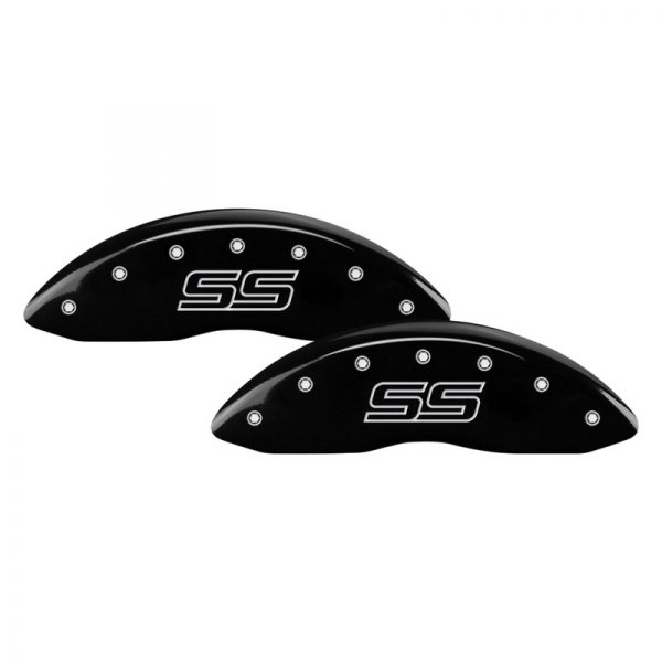 MGP® - Gloss Black Front Caliper Covers with SS Trailblazer Engraving (Full Kit, 4 pcs)