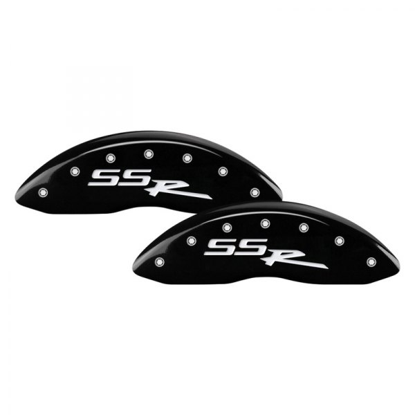 MGP® - Gloss Black Front Caliper Covers with SSR Logo Engraving (Full Kit, 4 pcs)