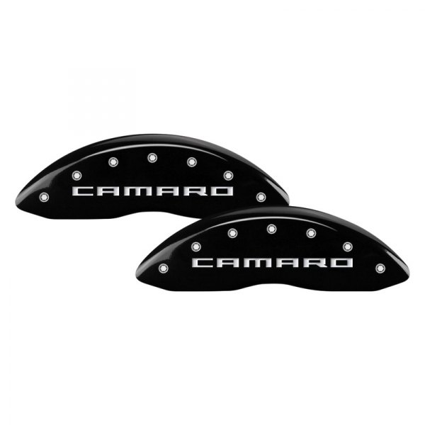 MGP® - Gloss Black Front Caliper Covers with Camaro Gen 5/6 Engraving (Full Kit, 4 pcs)