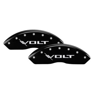 MGP® - Gloss Black Caliper Covers with Volt Engraving (Full Kit, 4 pcs)