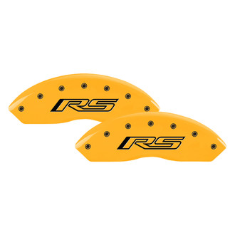 MGP® - Gloss Yellow Caliper Covers with RS Gen 5 Camaro Engraving (Full Kit, 4 pcs)