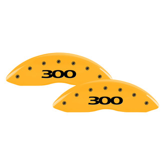 MGP® - Gloss Yellow Caliper Covers with 300 Engraving (Full Kit, 4 pcs)