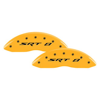 MGP® - Gloss Yellow Caliper Covers with SRT 8 Engraving (Full Kit, 4 pcs)