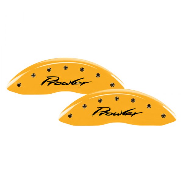 MGP® - Gloss Yellow Front Caliper Covers with Prowler Engraving (Full Kit, 4 pcs)