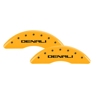 MGP® - Gloss Yellow Caliper Covers with Denali Engraving (Full Kit, 4 pcs)