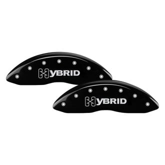 MGP® - Gloss Black Caliper Covers with GM Hybrid Logo Engraving (Full Kit, 4 pcs)