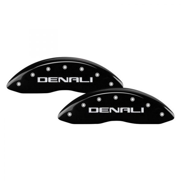 MGP® - Gloss Black Front Caliper Covers with Denali Engraving (Full Kit, 4 pcs)
