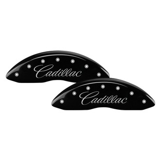 MGP® - Gloss Black Caliper Covers with Cadillac / CTS4 Engraving (Full Kit, 4 pcs)