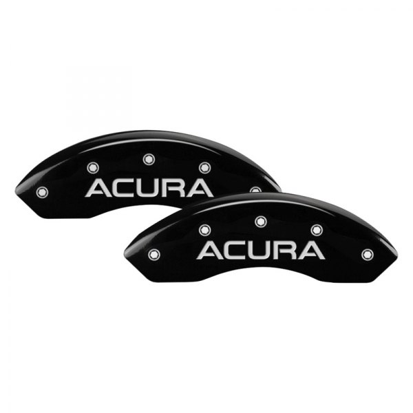 MGP® - Gloss Black Front Caliper Covers with Acura Engraving (Full Kit, 4 pcs)