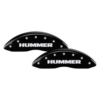 MGP® - Gloss Black Caliper Covers with Hummer Engraving (Full Kit, 4 pcs)