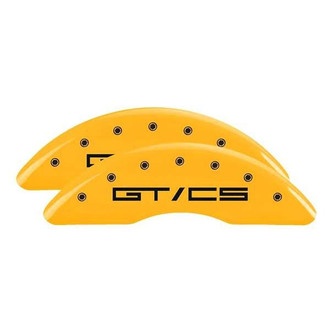 MGP® - Gloss Yellow Caliper Covers with GT/CS Engraving (Full Kit, 4 pcs)