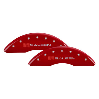 MGP® - Gloss Red Caliper Covers with Saleen Engraving (Full Kit, 4 pcs)