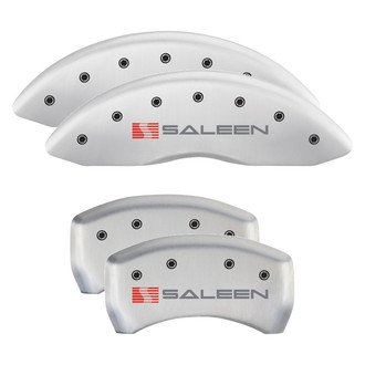 MGP® - Gloss White Caliper Covers with Saleen Engraving (Full Kit, 4 pcs)