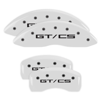 MGP® - Gloss White Caliper Covers with GT/CS Engraving (Full Kit, 4 pcs)