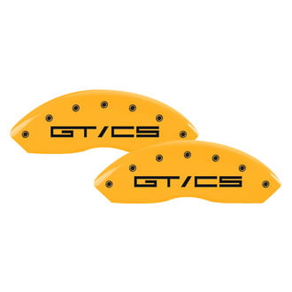 MGP® - Gloss Yellow Caliper Covers with GT/CS Engraving (Full Kit, 4 pcs)