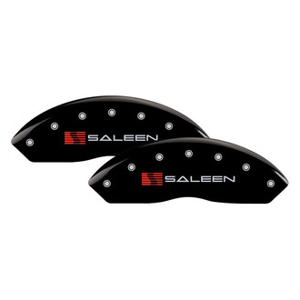 MGP® - Gloss Black Caliper Covers with Saleen Engraving (Full Kit, 4 pcs)
