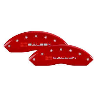 MGP® - Gloss Red Caliper Covers with Saleen Engraving (Full Kit, 4 pcs)