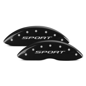 MGP® - Gloss Black Caliper Covers with SPORT 2015 Engraving (Full Kit, 4 pcs)