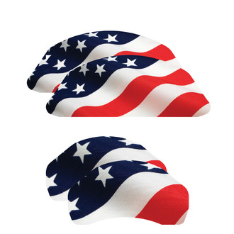 MGP® - Stars and Stripes Caliper Covers with Stars and Stripes Engraving (Full Kit, 4 pcs)