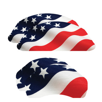MGP® - Stars and Stripes Caliper Covers with Stars and Stripes Engraving (Full Kit, 4 pcs)
