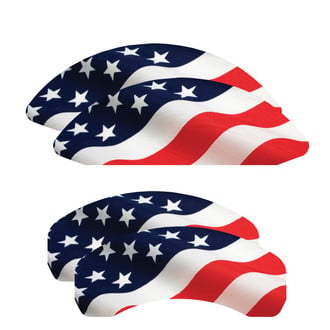 MGP® - Stars and Stripes Caliper Covers with Stars and Stripes Engraving (Full Kit, 4 pcs)