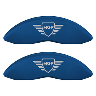 MGP® - Gloss Blue Caliper Covers with MGP Engraving (Full Kit, 4 pcs)