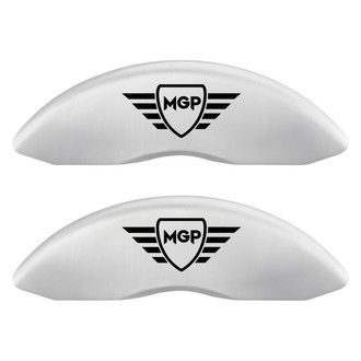 MGP® - Gloss White Caliper Covers with MGP Engraving (Full Kit, 4 pcs)