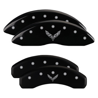 MGP® - Caliper Covers with V Emblem Corvette C7 Engraving (Full Kit, 4 pcs)