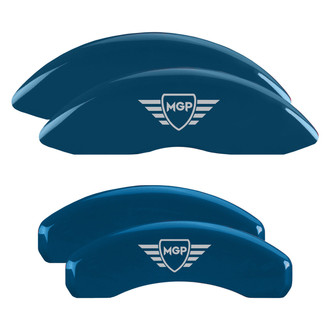 MGP® - Gloss Blue Caliper Covers with MGP Engraving (Full Kit, 4 pcs)