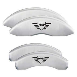 MGP® - Gloss White Caliper Covers with MGP Engraving (Full Kit, 4 pcs)